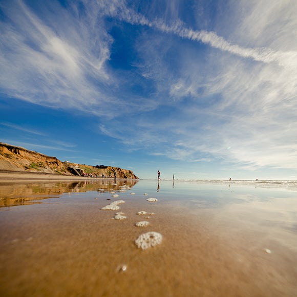 Body of water, Fluid, Coastal and oceanic landforms, Shore, Coast, Horizon, Beach, Ocean, Sea, Sand, 
