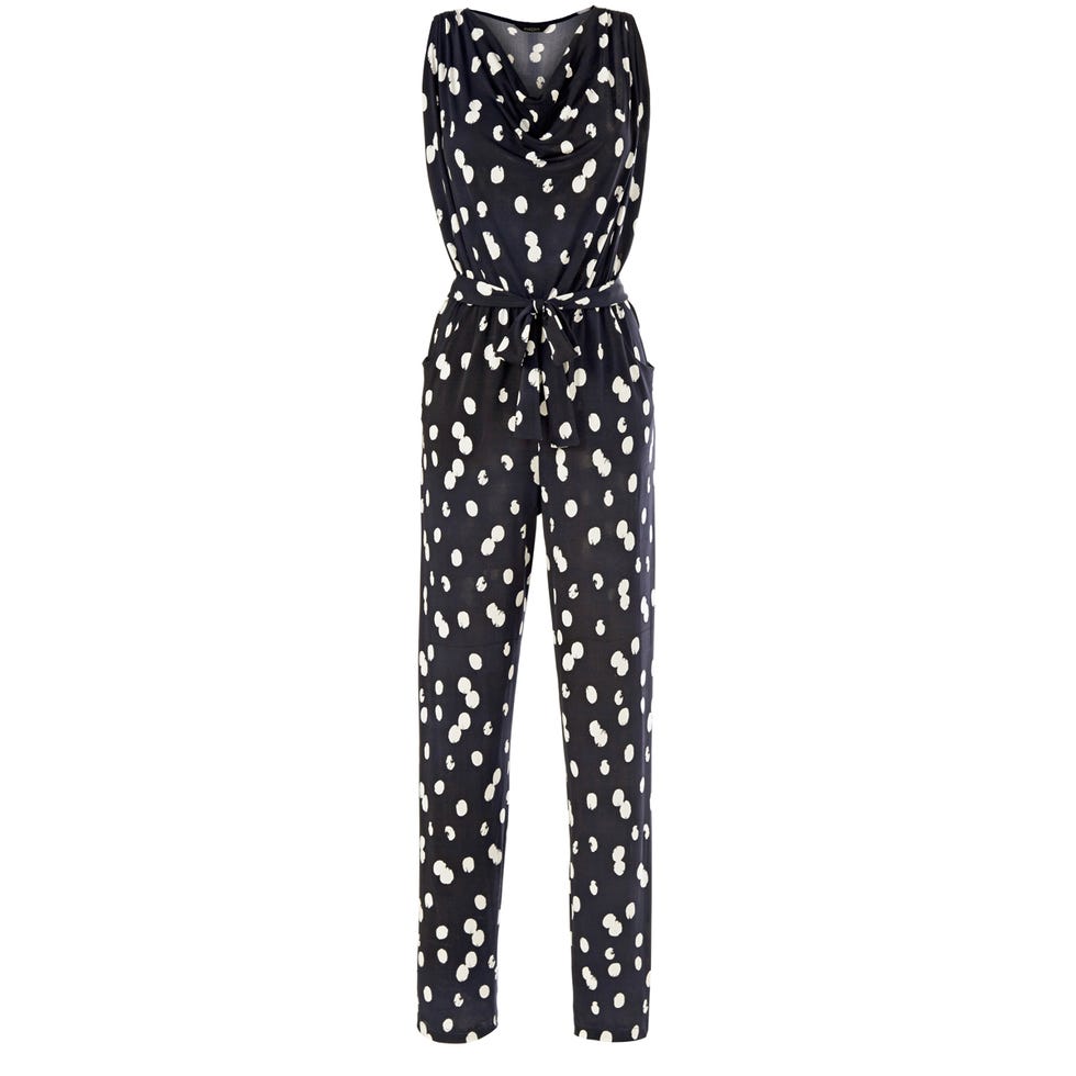 Sleeve, Style, Pattern, Polka dot, Black, Black-and-white, Pattern, Pajamas, Costume design, Nightwear, 