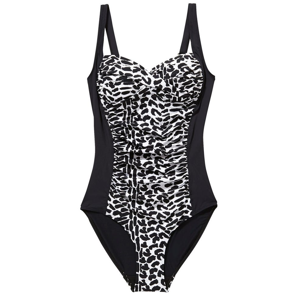 White, Pattern, Black, Sleeveless shirt, One-piece garment, Undergarment, Active tank, Lingerie top, Fashion design, Pattern, 