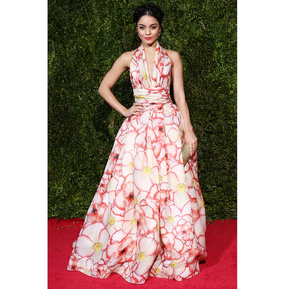 Clothing, Dress, Green, Textile, One-piece garment, Formal wear, Pink, Style, Pattern, Day dress, 