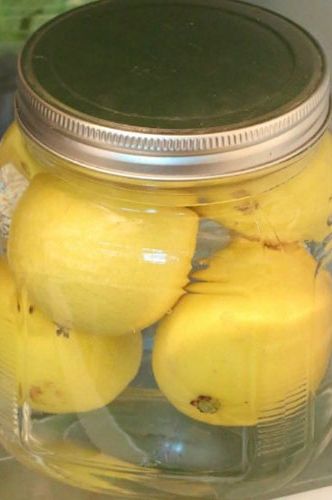 Yellow, Food, Mason jar, Preserved food, Canning, Food storage containers, Ingredient, Home accessories, Produce, Pickling, 