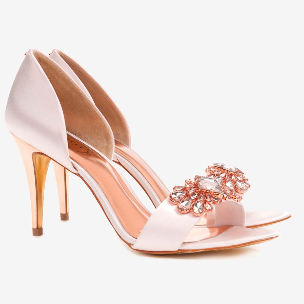 Brown, Jewellery, Pink, Sandal, High heels, Fashion accessory, Basic pump, Tan, Fashion, Bridal shoe, 