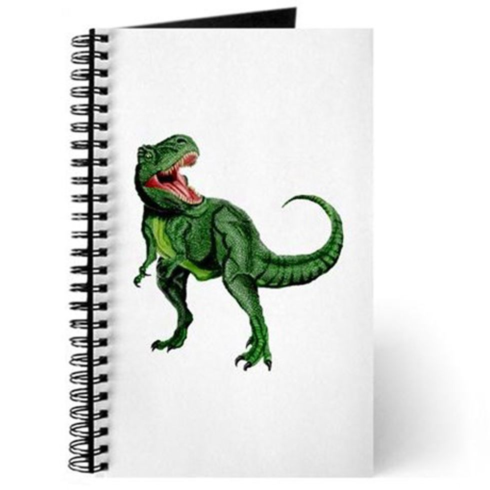 Organism, Dinosaur, Terrestrial animal, Notebook, Paper product, Tail, Paper, Illustration, Drawing, Painting, 