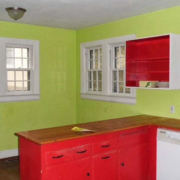 Room, Interior design, Green, Window, Property, Drawer, Red, White, Wall, Ceiling, 