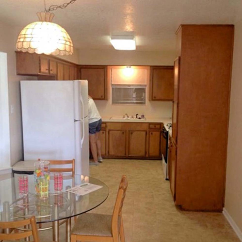 Wood, Lighting, Room, Floor, Property, Flooring, Furniture, Table, Hardwood, Light fixture, 