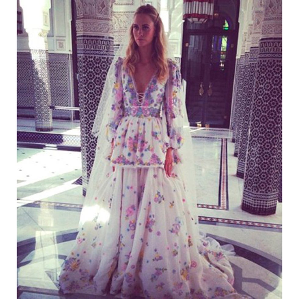 Dress, Textile, Gown, Formal wear, Purple, One-piece garment, Fashion, Street fashion, Pattern, Day dress, 