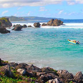 Body of water, Coastal and oceanic landforms, Nature, Coast, Natural landscape, Watercraft, Water, Shore, Rock, Ocean, 