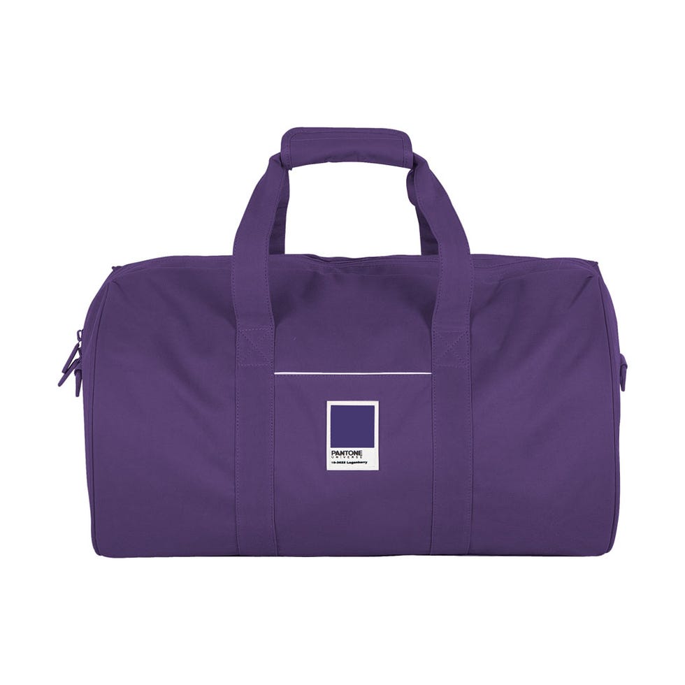 Product, Bag, Style, Luggage and bags, Purple, Travel, Azure, Black, Shoulder bag, Material property, 