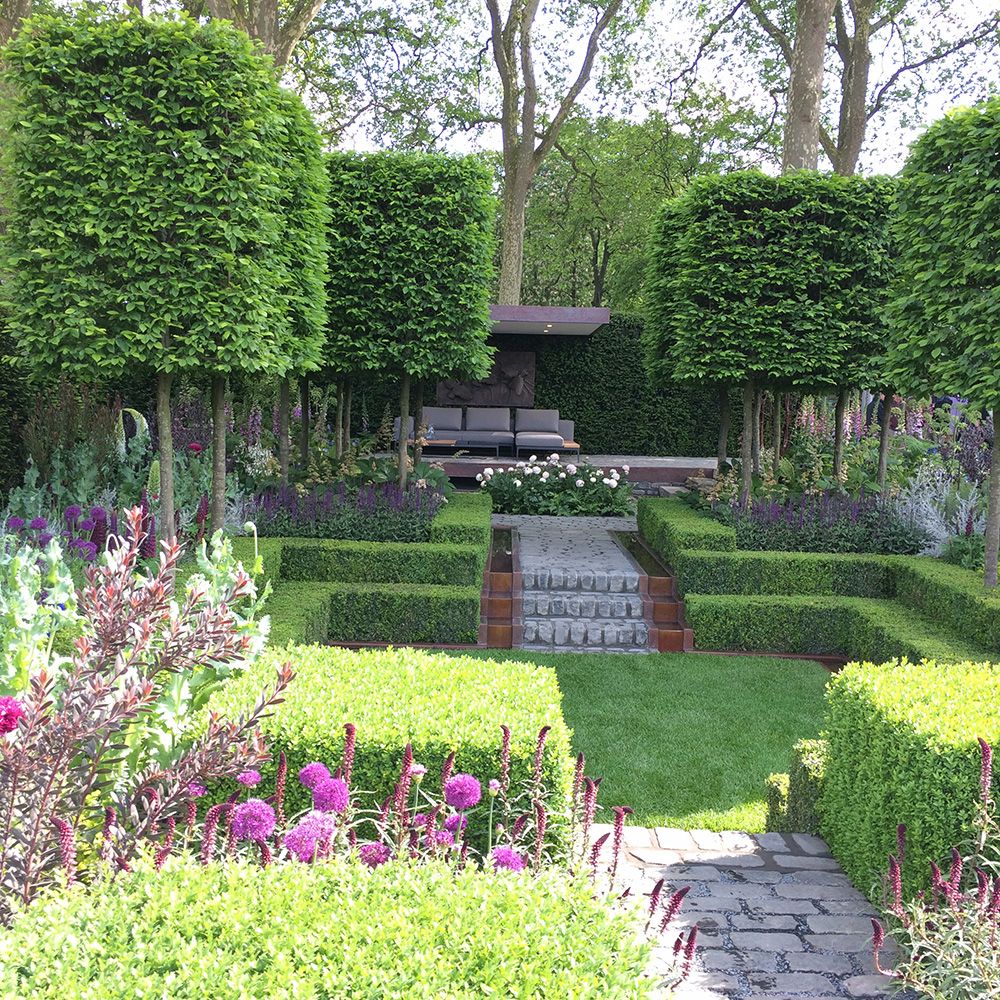 Shrub, Plant, Garden, Hedge, Groundcover, Lavender, Yard, Landscaping, Botanical garden, Park, 