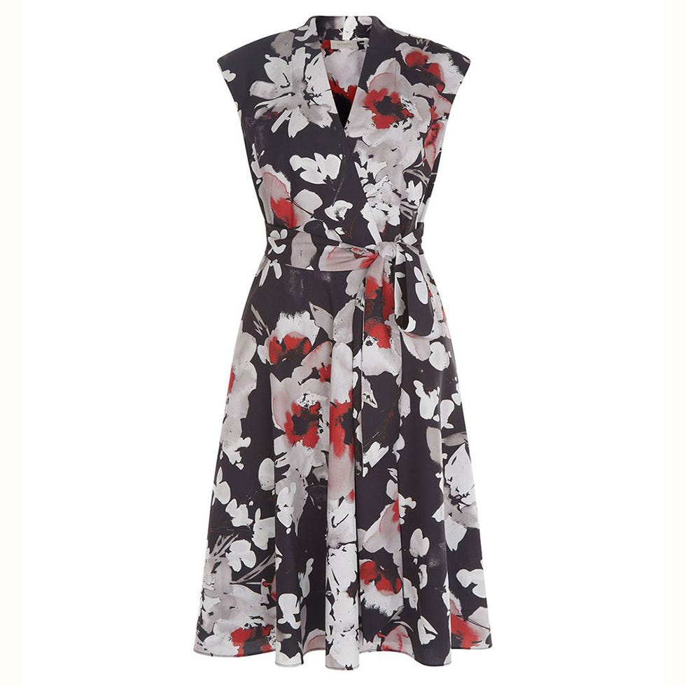 Clothing, Sleeve, Dress, Textile, Pattern, One-piece garment, Formal wear, Style, Collar, Day dress, 
