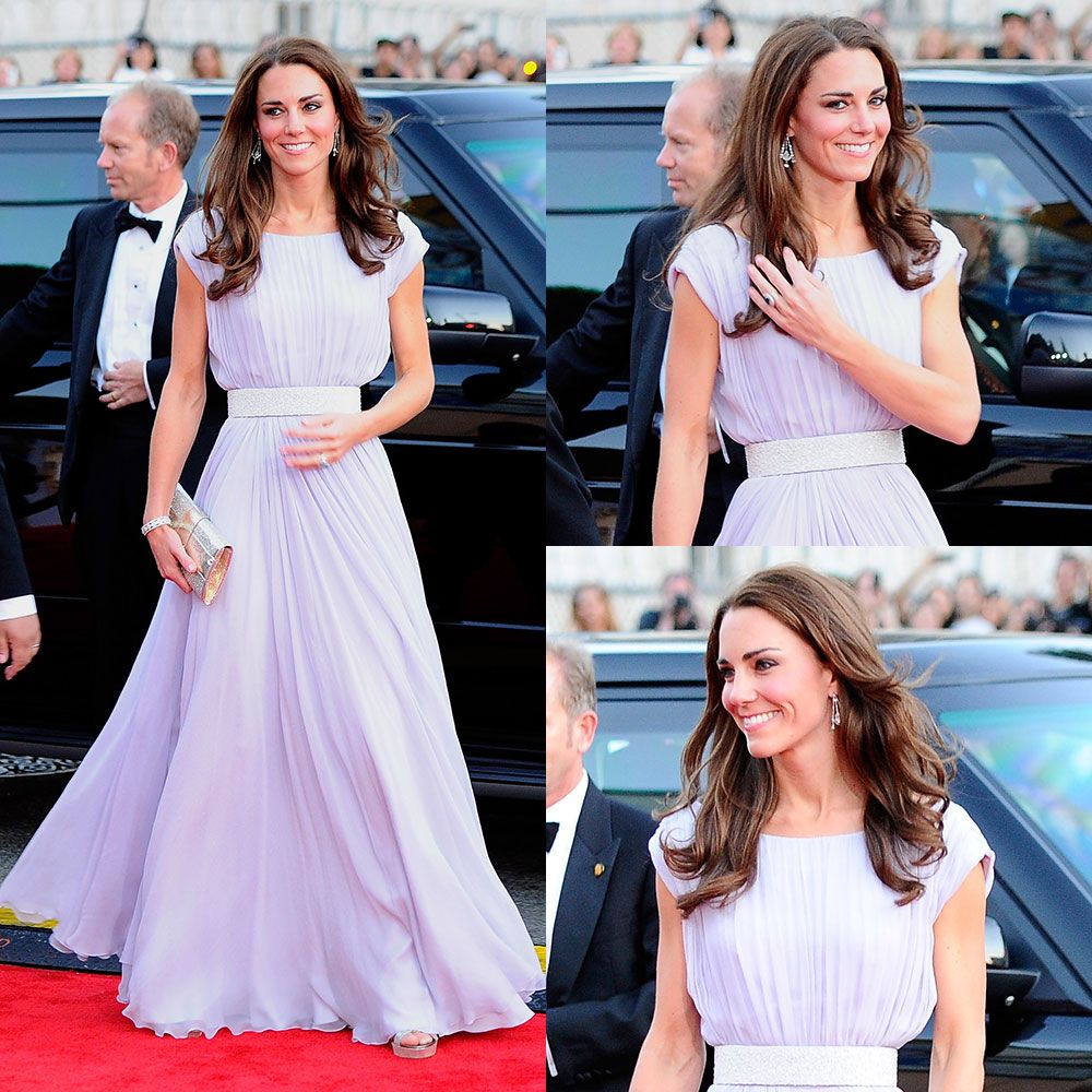 A Look at the Duchesss FloralThemed Evening Gowns  What Kate Wore