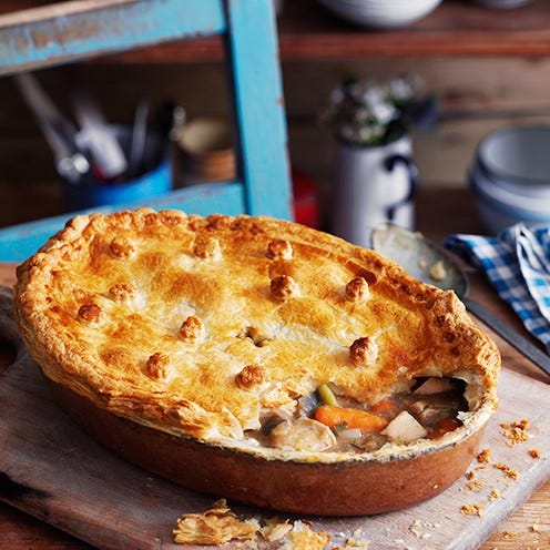 roast chicken pie