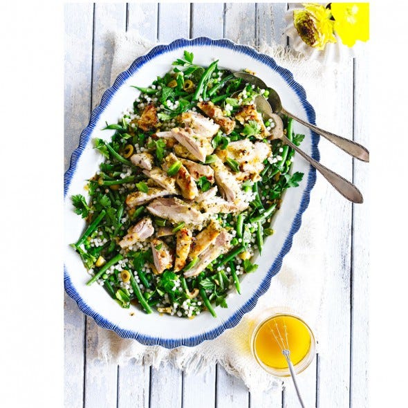 best salad recipes lemon chicken and couscous salad
