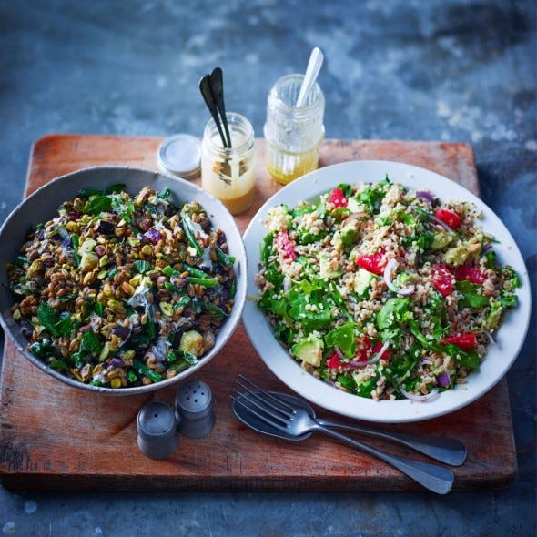 best salad recipes roasted freekeh salad