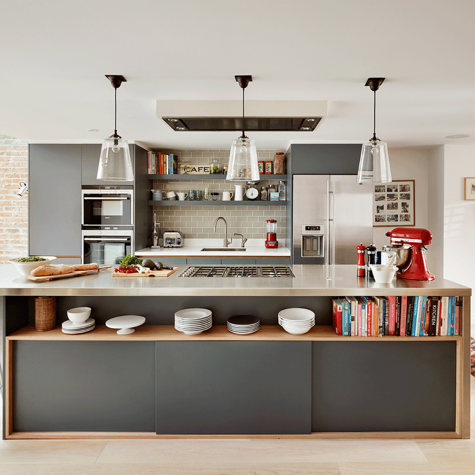 White, Kitchen, Room, Furniture, Interior design, Cabinetry, Countertop, Property, Shelf, House, 