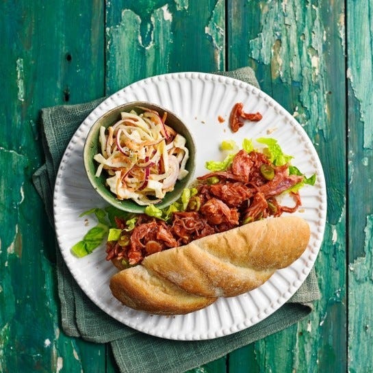 quick dinner ideas pulled ham bun