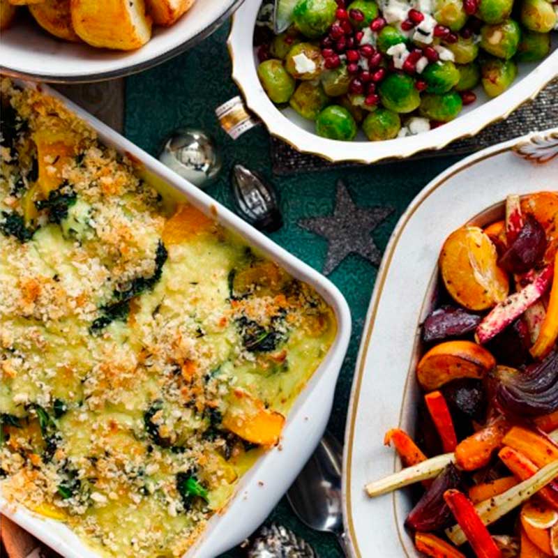 kale and squash gratin