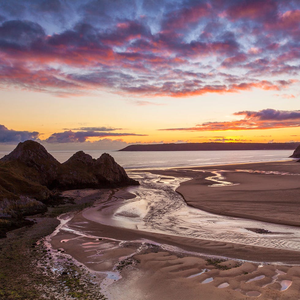 Sky, Nature, Natural landscape, Sea, Coast, Sunset, Shore, Cloud, Horizon, Morning, 