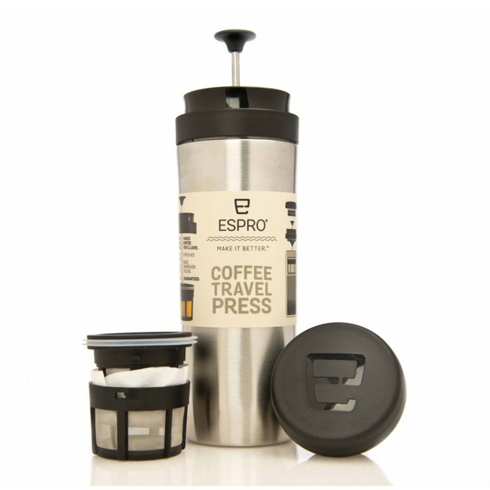 Travel top press coffee