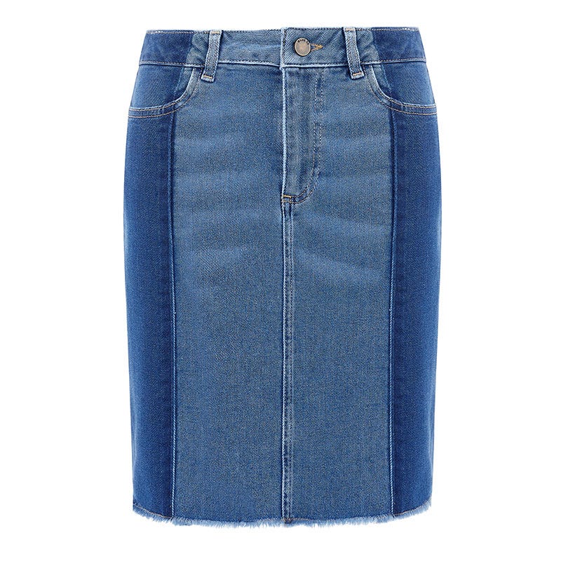 Denim, Jeans, Clothing, Blue, Pencil skirt, Pocket, Fashion, Textile, Button, Electric blue, 