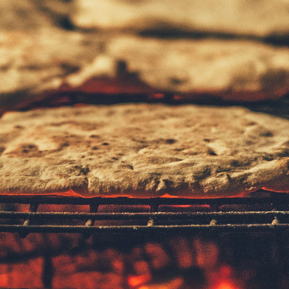 Food, Cuisine, Dish, Flatbread, Baked goods, Italian food, Recipe, Baking, 