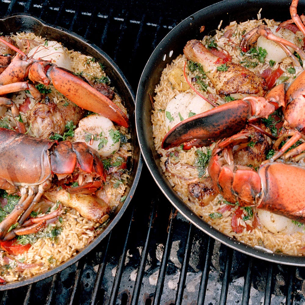 Dish, Food, Cuisine, Seafood, Paella, Ingredient, Rice, Cajun food, Scampi, Lobster, 
