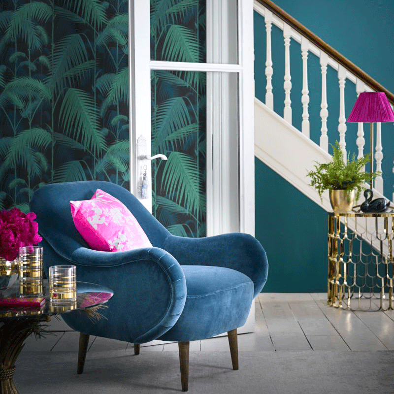 Pink, Magenta, Teal, Porch, Armrest, Shade, Outdoor furniture, Velvet, Flower Arranging, Balcony, 