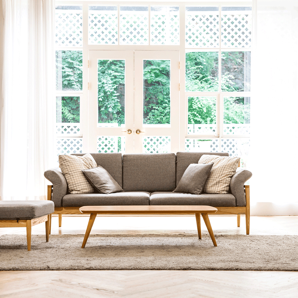 Wood, Room, Interior design, Floor, Furniture, Couch, Flooring, Wall, Fixture, Home, 