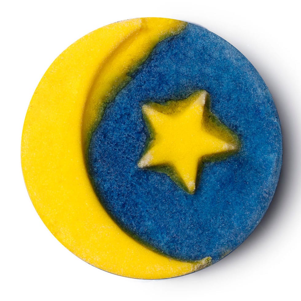 Yellow, Electric blue, Circle, 