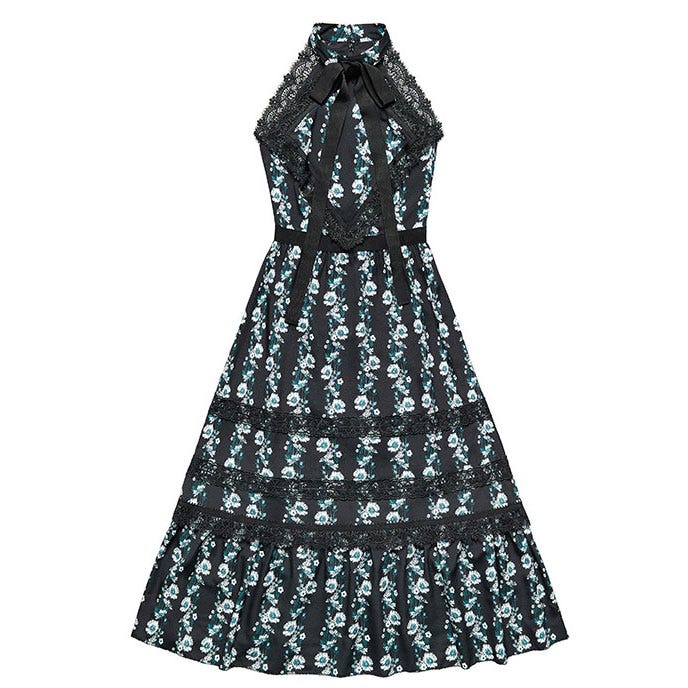 Clothing, Dress, Day dress, Green, Cocktail dress, A-line, Strapless dress, Pattern, One-piece garment, Sleeve, 