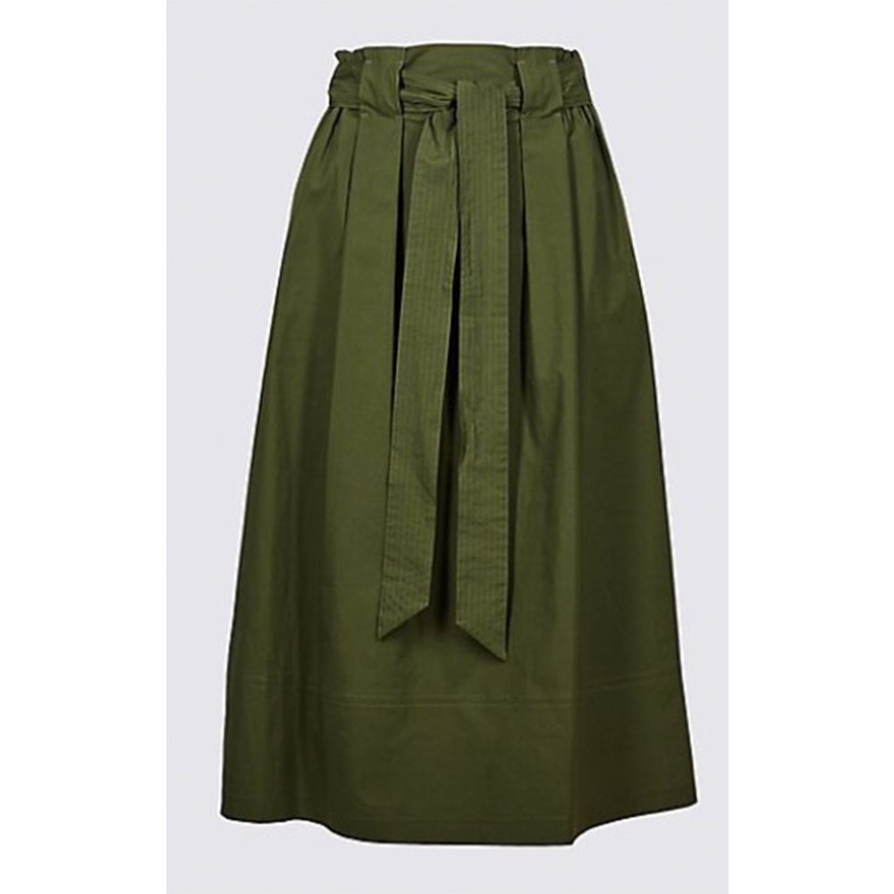 Clothing, Green, Khaki, A-line, Waist, Trousers, Beige, Pocket, 