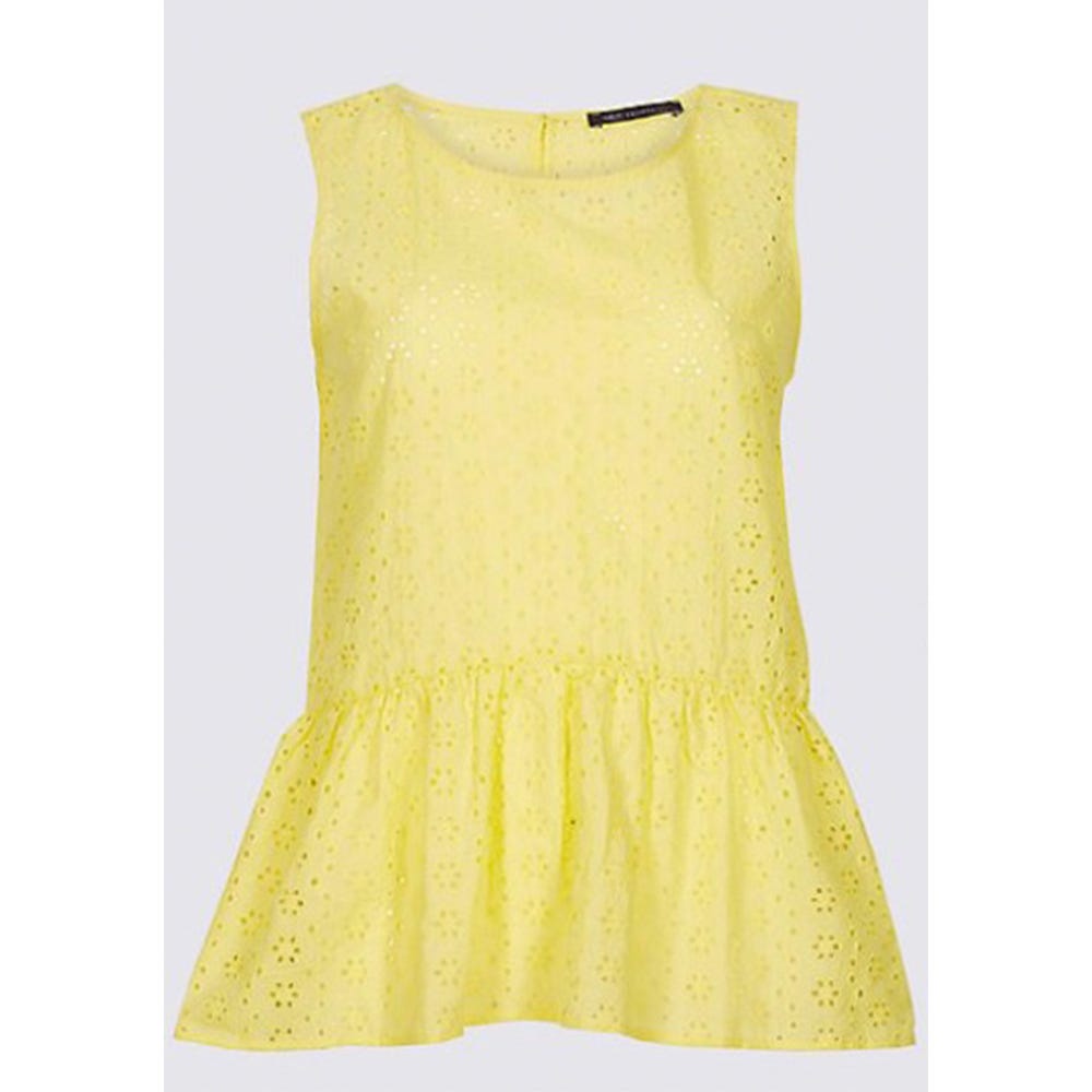 Clothing, Yellow, Dress, Day dress, Cocktail dress, Neck, Sleeve, Outerwear, Blouse, Sleeveless shirt, 