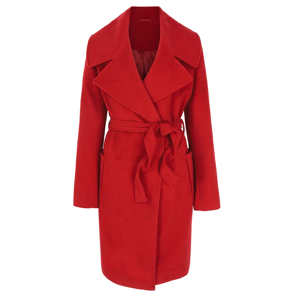Collar, Sleeve, Coat, Textile, Red, Outerwear, Formal wear, Blazer, Carmine, Pattern, 