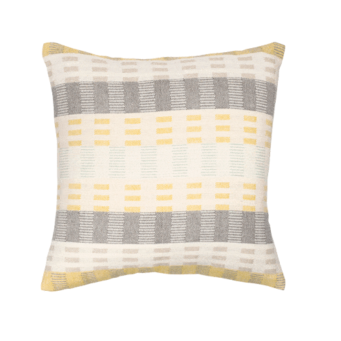 Product, Yellow, Textile, Throw pillow, Cushion, Pillow, Linens, Pattern, Home accessories, Rectangle, 