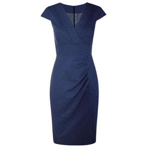 Blue, Sleeve, Dress, One-piece garment, Pattern, Formal wear, Electric blue, Day dress, Cobalt blue, Aqua, 