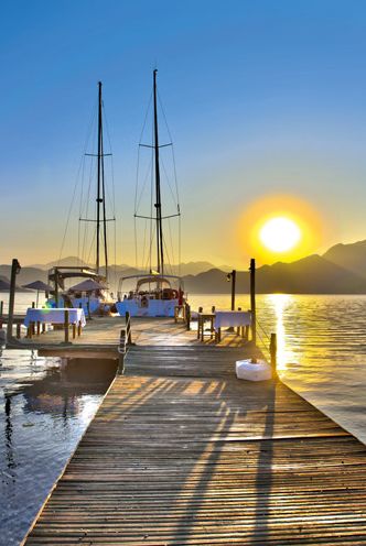 Watercraft, Water, Sunrise, Sun, Sunset, Dusk, Dock, Horizon, Sunlight, Boat, 