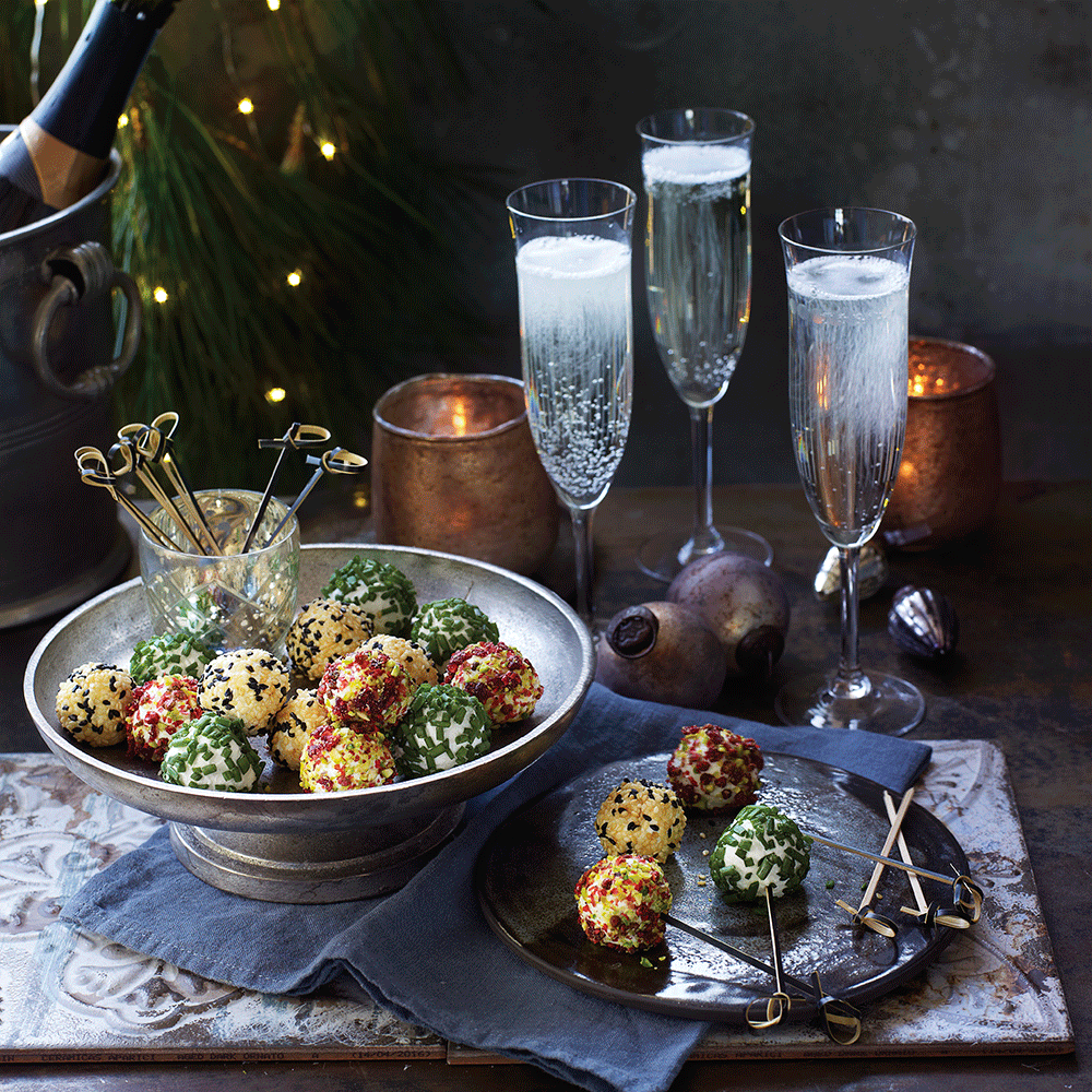 best canape recipes goat's cheese balls