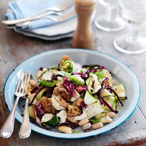 ensalada de judías blancas