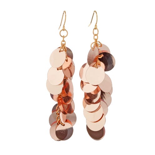 Earrings, Product, Brown, Fashion accessory, Peach, Jewellery, Natural material, Body jewelry, Circle, Silver, 