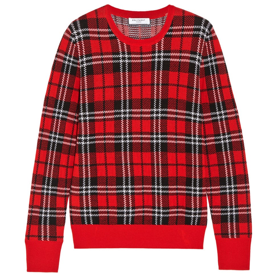 Clothing, Plaid, Product, Tartan, Pattern, Sleeve, Collar, Red, Textile, Outerwear, 