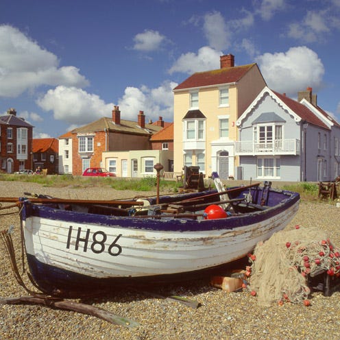 Window, Residential area, Cloud, House, Neighbourhood, Boat, Building, Home, Town, Watercraft, 