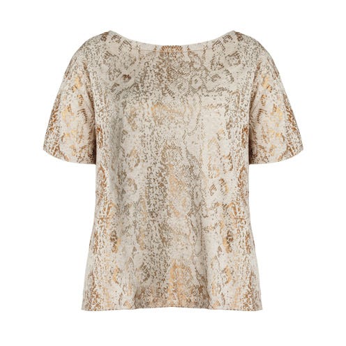 Product, Sleeve, Textile, Pattern, Neck, Beige, Pattern, Visual arts, Active shirt, Nightwear, 