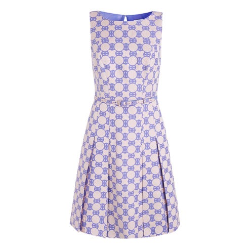 Blue, Product, Sleeve, Dress, Textile, White, One-piece garment, Pattern, Formal wear, Style, 