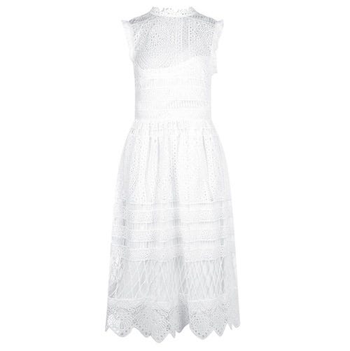 Clothing, Dress, White, Day dress, Cocktail dress, Gown, Formal wear, Strapless dress, Pattern, A-line, 
