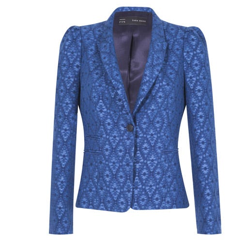 Clothing, Blue, Product, Coat, Sleeve, Collar, Textile, Outerwear, Pattern, Electric blue, 