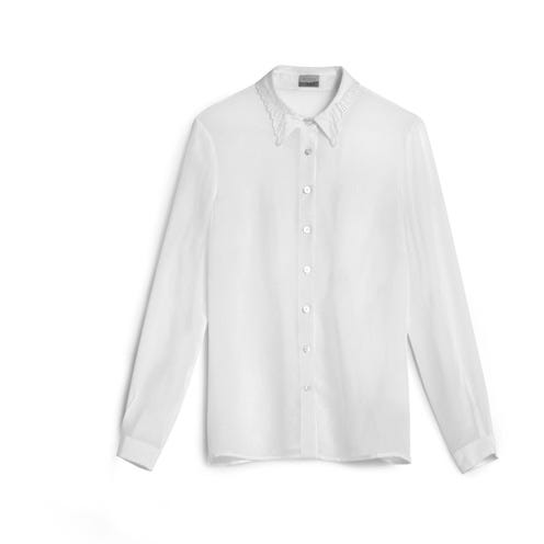 Clothing, Product, Collar, Sleeve, Textile, Dress shirt, White, Pattern, Fashion, Clothes hanger, 
