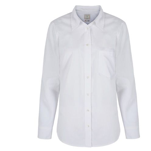 Clothing, Product, Collar, Sleeve, Textile, White, Fashion, Pattern, Button, Fashion design, 