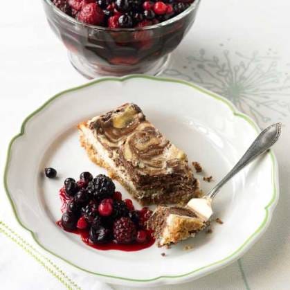 easy dessert recipes marbled chocolate cheesecake