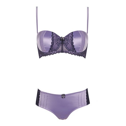 Product, Brassiere, Purple, Undergarment, Personal protective equipment, Costume accessory, Headgear, Black, Lingerie, Violet, 