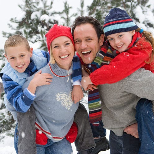 Face, Winter, Smile, People, Fun, Eye, Social group, Happy, Jeans, Leisure, 